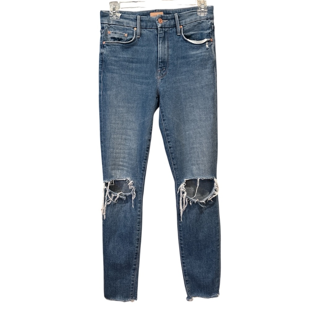MOTHER THE LOOKER FRAY ANKLE SIZE 26